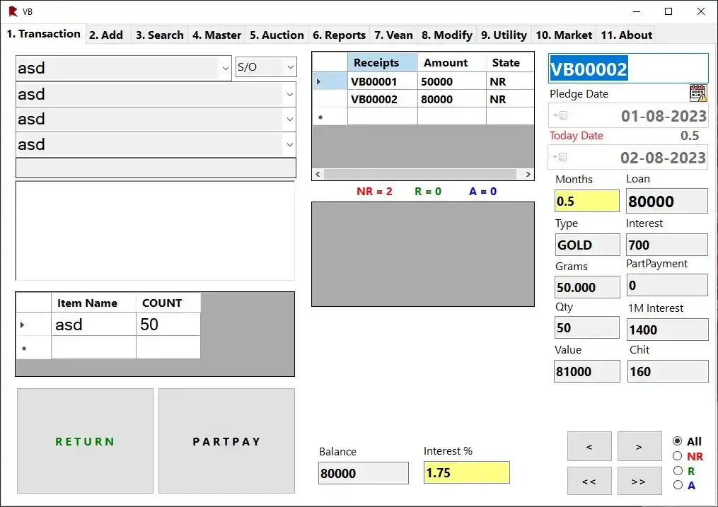 Bankers .Net Desktop Application